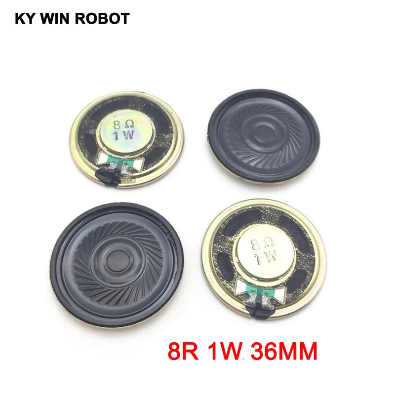 5pcs/lot New Ultra-thin Mini speaker 8 ohms 1 watt 1W 8R speaker Diameter 36MM 3.6CM thickness 5MM 5pcs speaker 8 ohms 0 25 watt 0 25w 8r 8ω diameter 29mm 2 9cm thickness 9mm toy speaker diy electronic