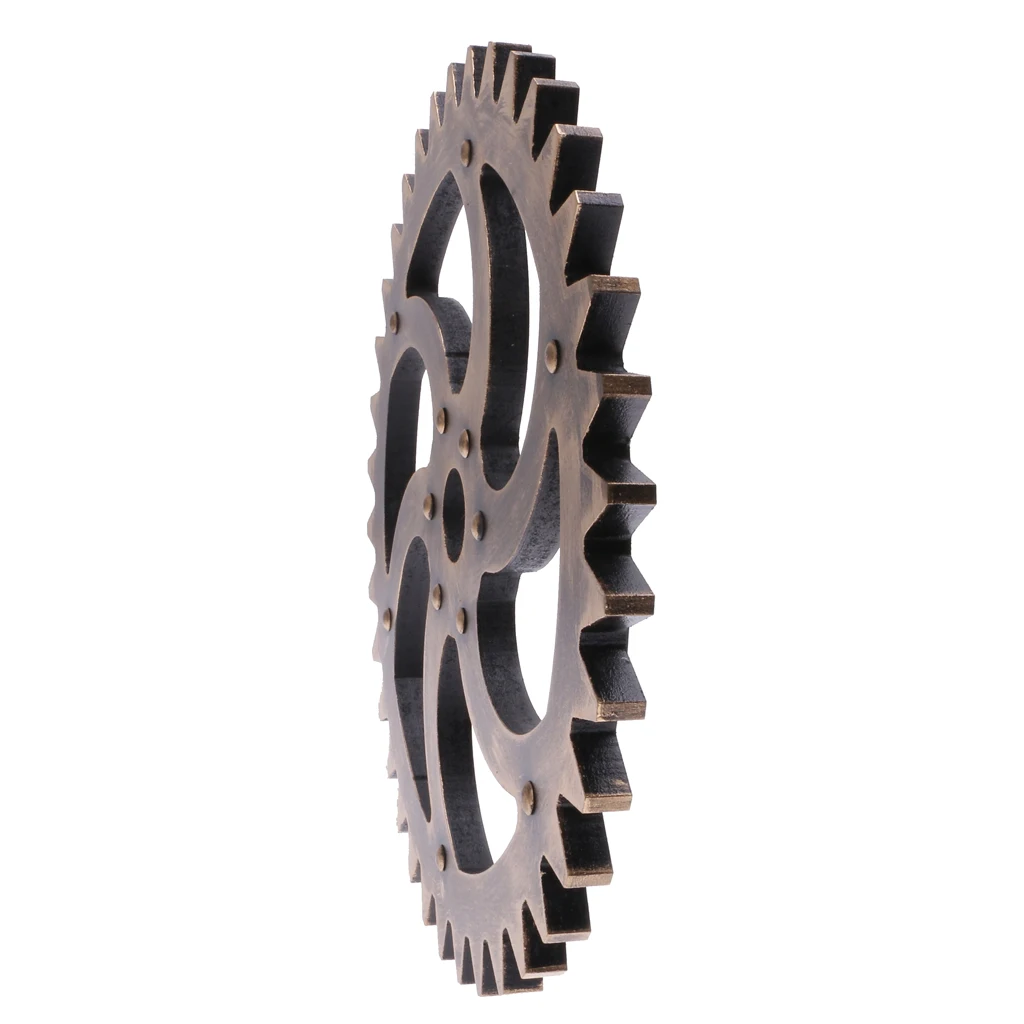 29cm Wood Vintage Steampunk Gear Home Bar Pub Cafe Wall Hanging Art Craft Collectibles Best Gift
