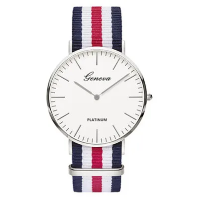 Топ люксовый бренд полоса нейлоновый ремешок для часов Мужские кварцевые Наручные повседневные часы женские часы Montre Femme Reloj Mujer Horloges