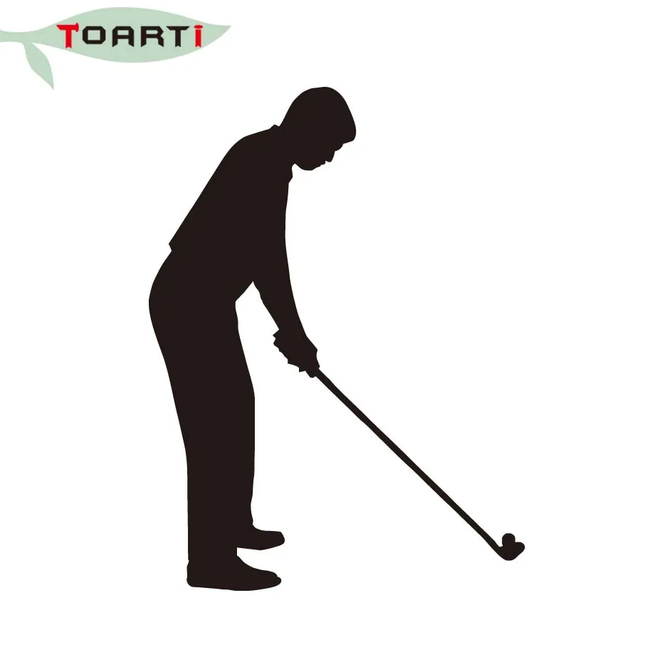 9 5*12 7 см Golfer Golf наклейка на автомобиль окно грузовика бампер Декор виниловая