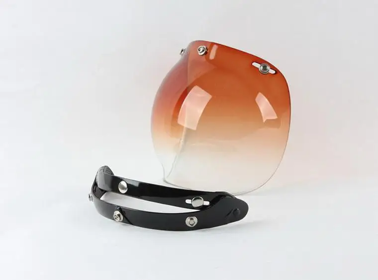 Мода года мотоциклетный шлем линзы с тремя кнопка-объектив ретро модели шлем линзы Ретро шлемов полета пузырь зеркало с рамкой