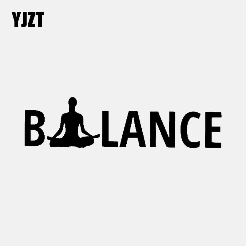 YJZT 15.2CM*4CM BALANCE Buddhism Meditation Room Yoga Car Stickers