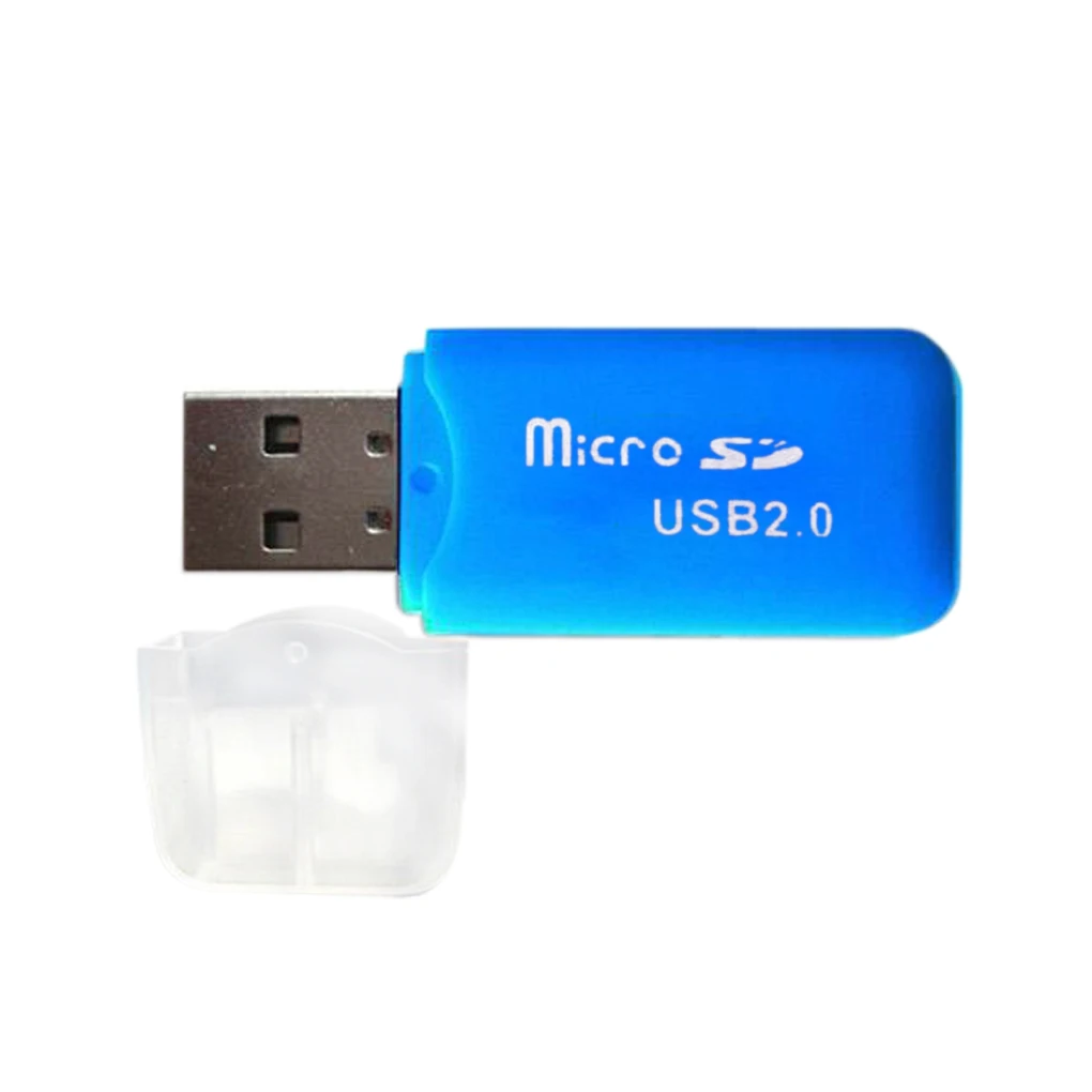 Портативный цветной высокоскоростной USB 2,0 Micro SD T-Flash TF устройство для чтения карт памяти Microsd Transflash на USB флэш-накопитель адаптер