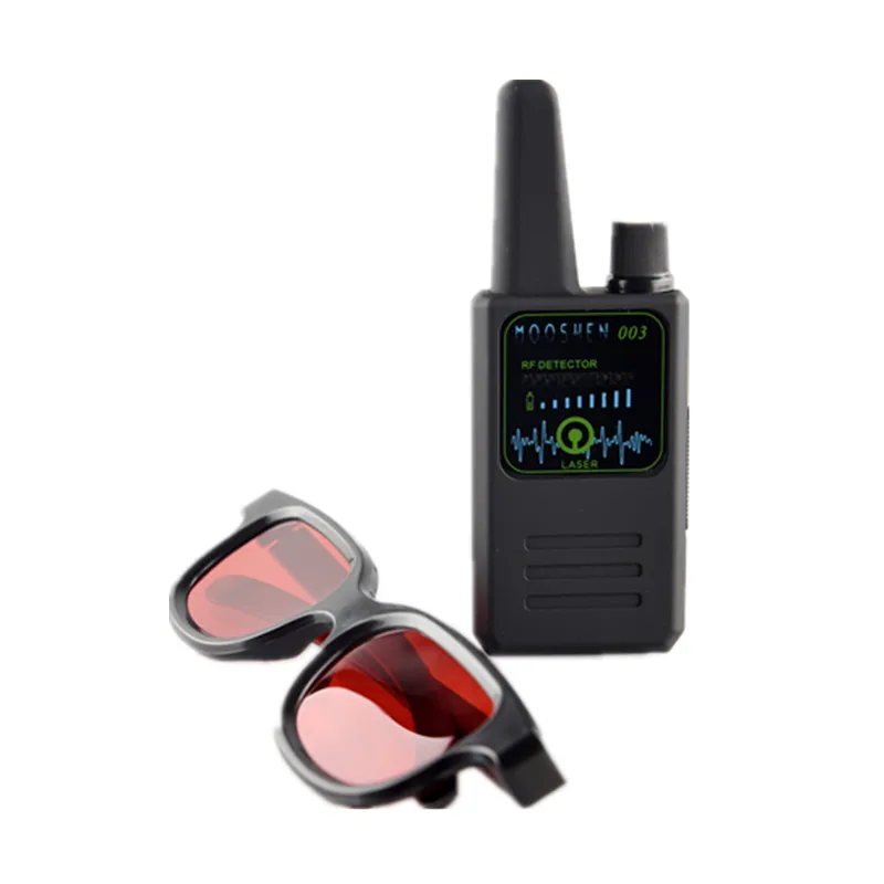 2019 Multi-function Anti-spy Detector Camera GSM Audio Bug Finder GPS Signal Detector Small Lens Infrared Glasses Finder M003