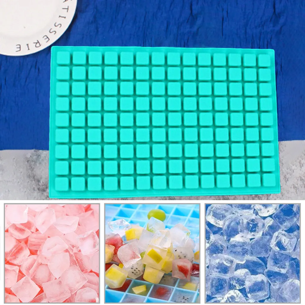 126 сетки DIY креативная маленькая форма для льда Квадратной Формы Силиконовый поднос для льда производитель кубиков аксессуары для кухни с барной стойкой z0527# G30