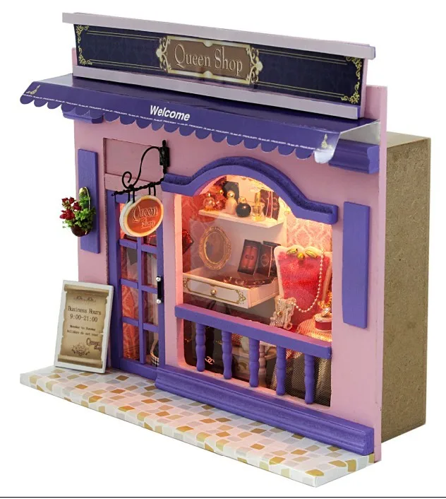 Cutebee Queen Shop DIY Miniature Store Kit