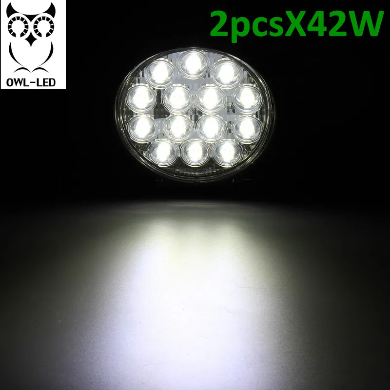 

Round design spot beam 2PCS IP67 waterproof Spot Beam Offroad truck 4x4 led driving light 48w led work light