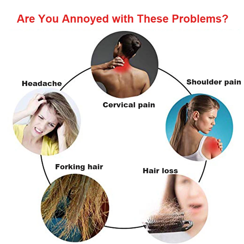Electric Laser Hair Growth Comb Head Scalp Massager Hair Growth Treatment Hairbrush Anti Hair Loss Laser Regrowth Therapy Comb 7