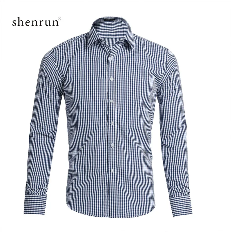 ShenRun 2020 Mens Business Casual Long Sleeve Shirts Men's Shirts Casual Slim Fits Classic Striped Social Dress Shirts Outwear shenrun men shirts summer short sleeve slim 100% cotton oxford business casual shirt work office daily life easy care breathable