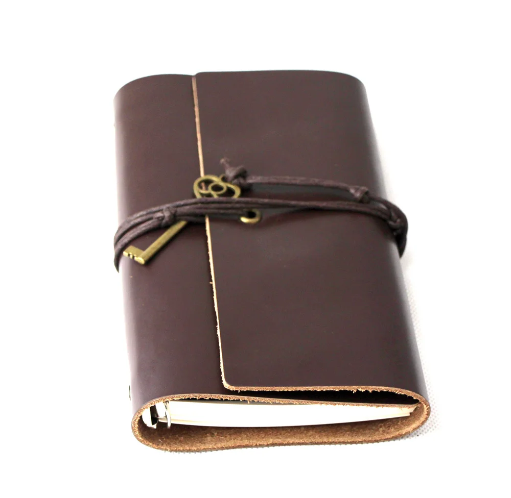 

Blank Diaries Journals notebook note book genuine leather cover
