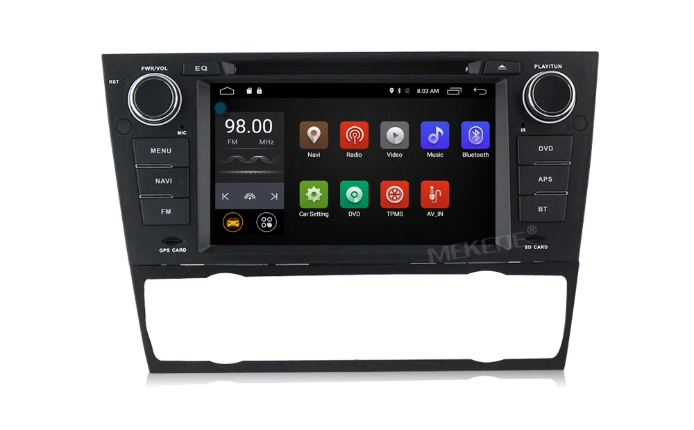 Flash Deal Wholesale!Android 7.1 Quad core Car DVD player for BMW/3 Series E90/E91/E92/E93 support Steering wheel controls 4G wifi BT MIC 20