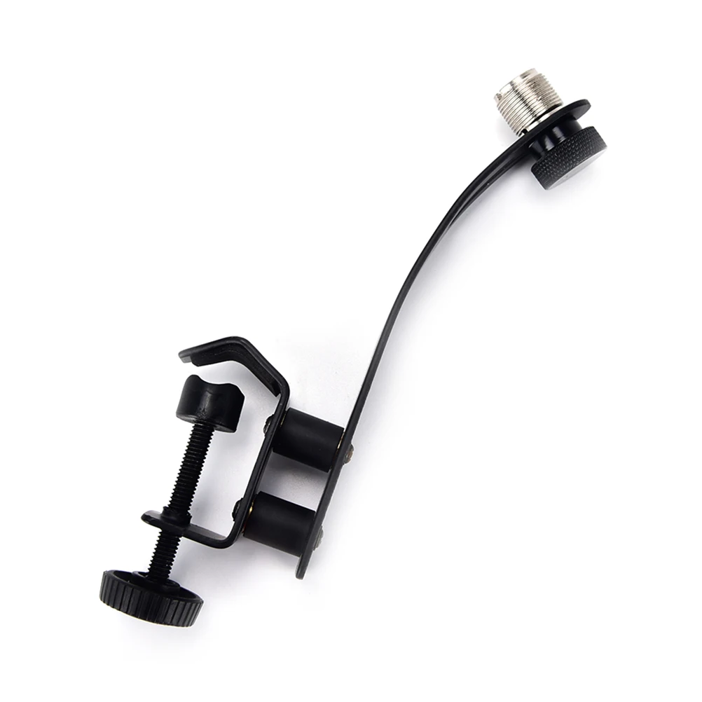 

Adjustable Microphone Height Drum Mic Set Kit Clamp Shockproof Clip Rim Mount Holder Universal Metal Drum Clip Black