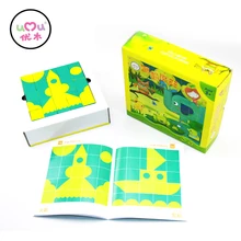 Уход за кожей лица дерево Игрушечные лошадки для детей Высокое качество Паззлы Логические головоломки Kid Игрушечные лошадки образования Игрушечные лошадки Новое поступление