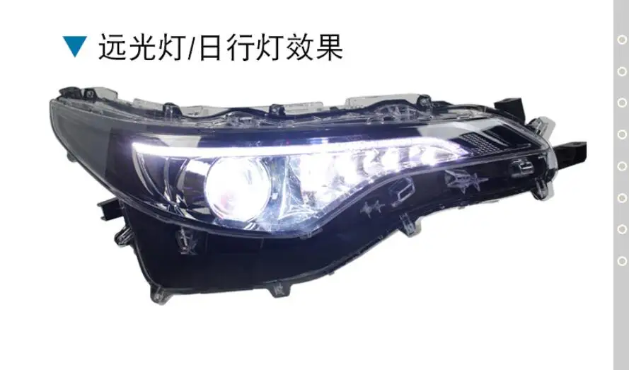 1 компл. Автомобильный бампер головной светильник для Toyota фара Levin~ год светодиодный/HID xenon Corolla auris axio Головной фонарь Левин противотуманный светильник