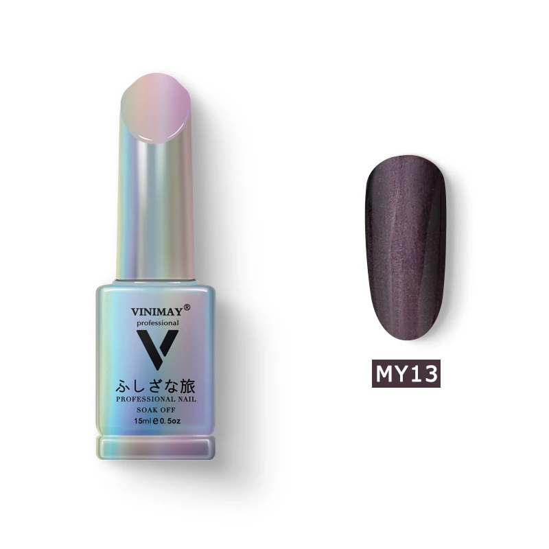 MY13 VINIMAY Гель-лак для ногтей "кошачий глаз" vernis полуперманентный УФ-гель для ногтей лак-праймер впитывающийся Гель-лак для ногтей Полировочный Гель для маникюра - Цвет: MY13