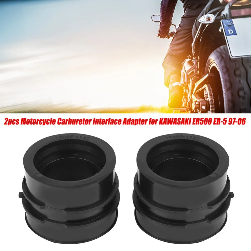 2 шт. мотоцикла карбюратор Интерфейс адаптер для KAWASAKI ER500 ER-5 97-06 EN500 ZX1000 GPZ1000 16065-1130