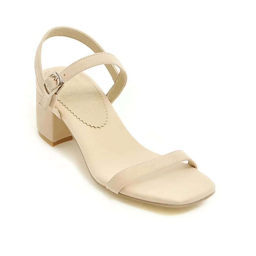 

Large Size Women Sandals Casual Thick Heel Woman Fashion 2017 Summer Shoes Low Heel Ladies Shoes