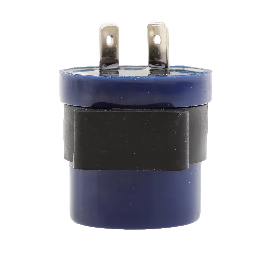 Azul 2 Pin vuelta de la motocicleta de la señal intermitente indicador busca Flasher Relay accesorios de la motocicleta y piezas del sistema eléctrico Azul 2 Pin vuelta de la motocicleta de la señal intermitente indicador busca Flasher Relay accesorios de la motocicleta y piezas del sistema eléctrico