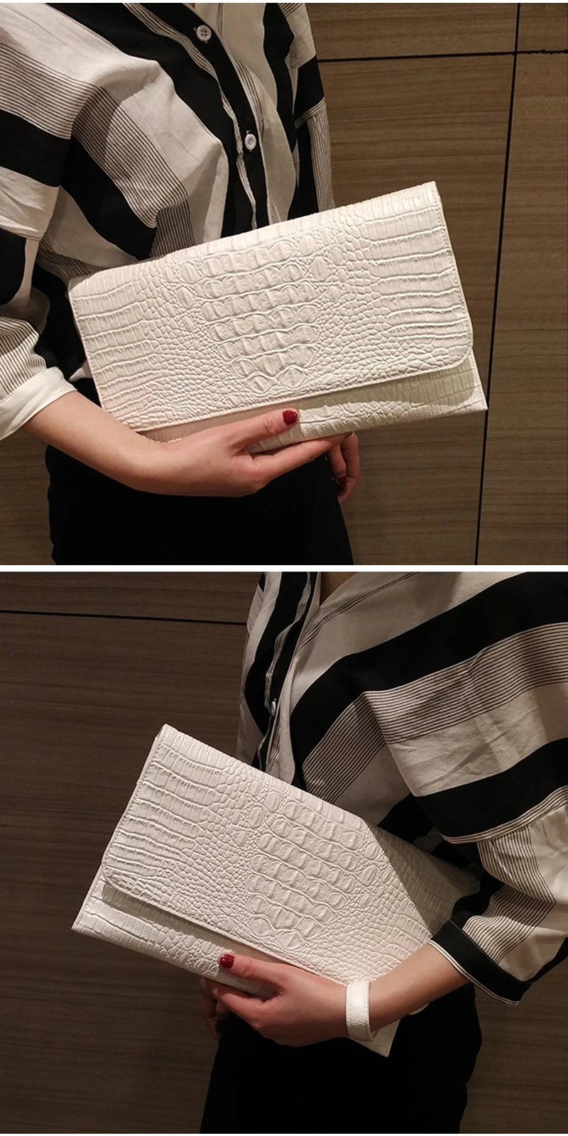 TOPHIGH Red Crocodile Pattern Messenger Bag For Women 2021 Evening Bag Yellow Leather Handbag White Shop Online Top Handtasche
