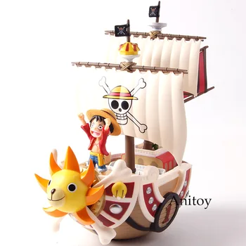 

Action Figure One Piece Ship Thousand Sunny & Monkey D Luffy MEGA World Collectable Figure SPECIAL!! PVC Collectible Model Toy