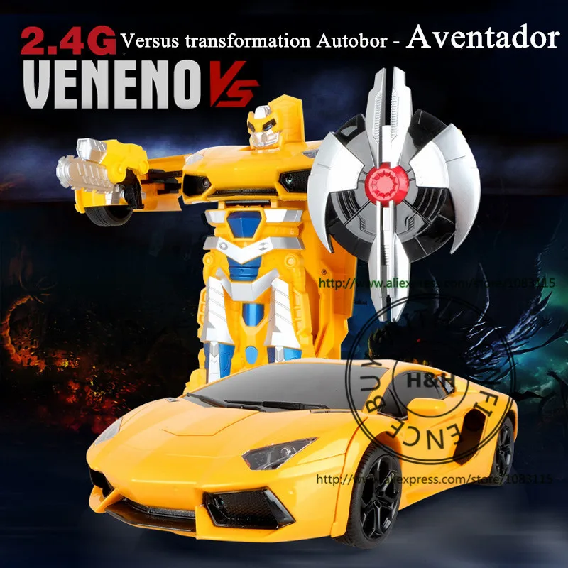 

4 Models 1:14 Autobot Aventador Veneno Smart Remote Control Robot Toys Car Transform Action Figures Robot Toy remote smart toys