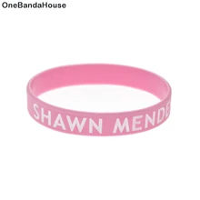 OBH 2 шт Выгравированные SHAWN MENDES силиконовые украшения музыкальный браслет