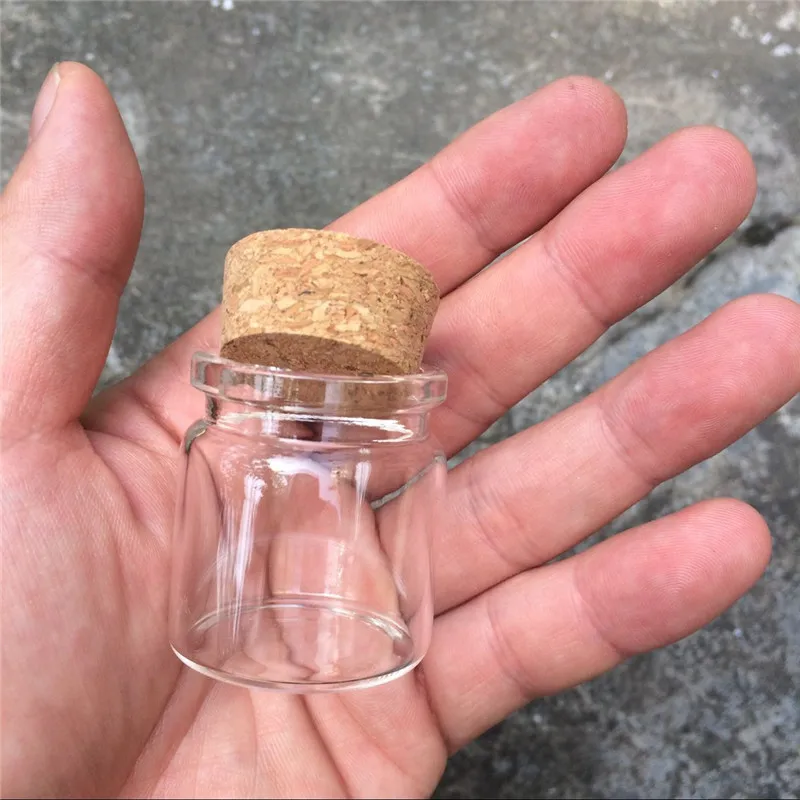 20ml 50ml 65ml 90ml Glass Bottles for Weding Holiday Decoration Christmas Gift Empty Jars Crafts Bottles 24pcs 3