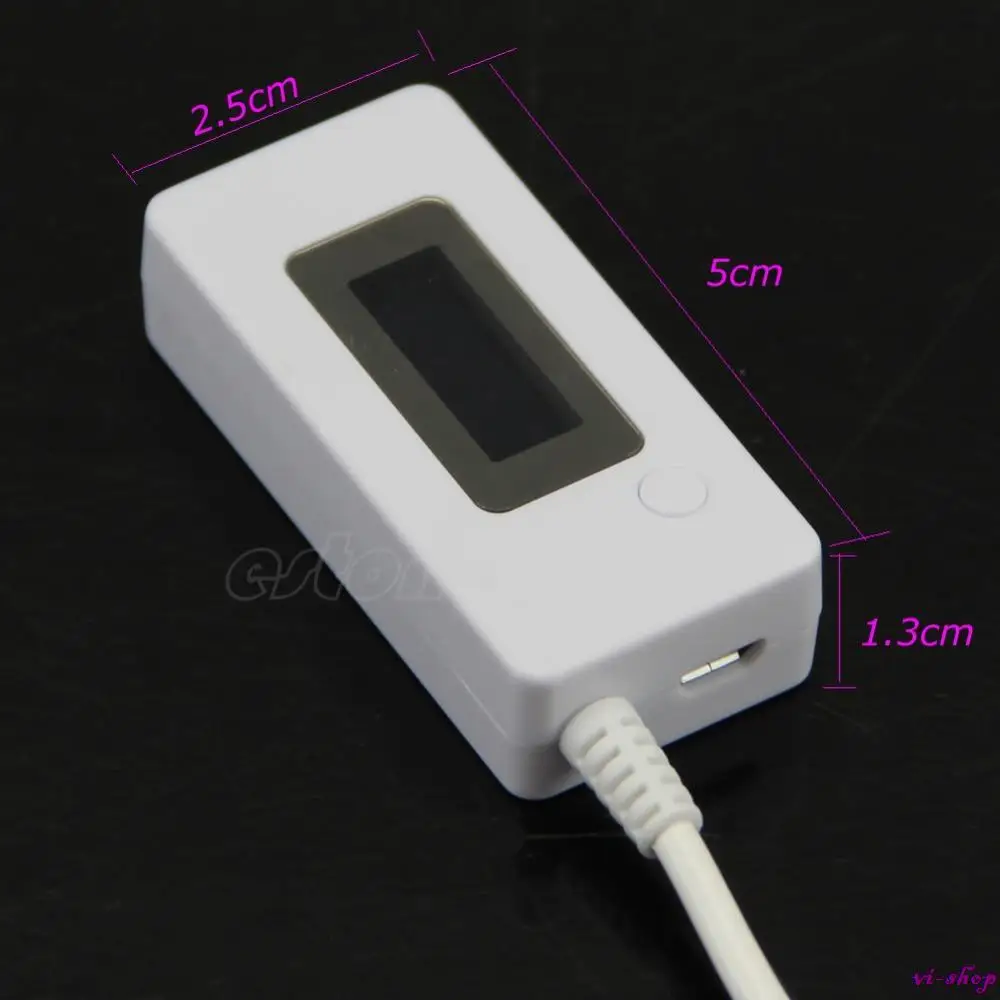 LCD USB Digital Mini Voltage Current Detector Mobile Power Charger Tester Meter Free Shipping