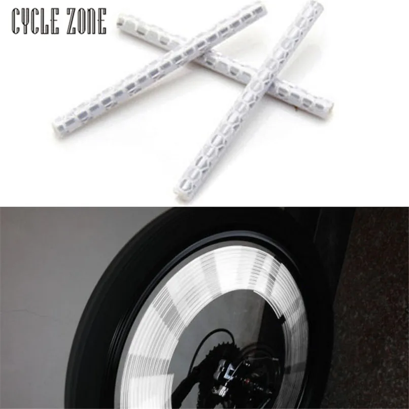 Flash Deal Hothot Super 2017 12pcs Bicycle Wheel Spoke Reflector Reflective Strip Clip Tube Outdoor Dynamic security warning 5