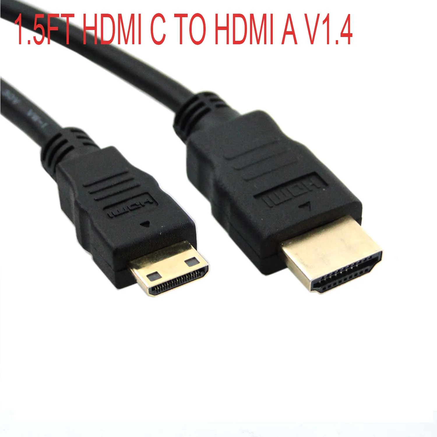 5FT Mini HDMI C Мужской к HDMI Мужской v1.4 HD аудио видео-выход кабель для камеры samsung