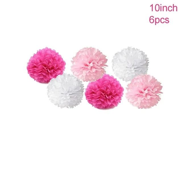 Paper Pompoms Pink Йориу мама быть фольгированные шары латексный шар ребенок душ мальчик его девочка о ребенок пол раскрыть вечерние украшения Дети Babyshower - Цвет: Paper Pompoms Pink