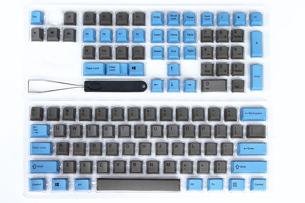 Синий и серый микс keycap 108/133 клавиш PBT Вишневый профиль краситель-сублимированный MX Переключатель для механической клавиатуры keycap не клавиатура