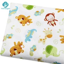 Пол метра старт мультфильм животных шаблон хлопок ткани для детской кроватки постельные принадлежности простыни подушки наволочки швейная ткань