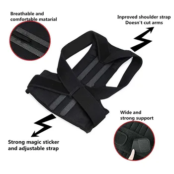 Back Straightener Adjustable Back Brace Posture Corrector Back Support Shoulder Corset Orthopedic Corrector de Postura AFT-B003