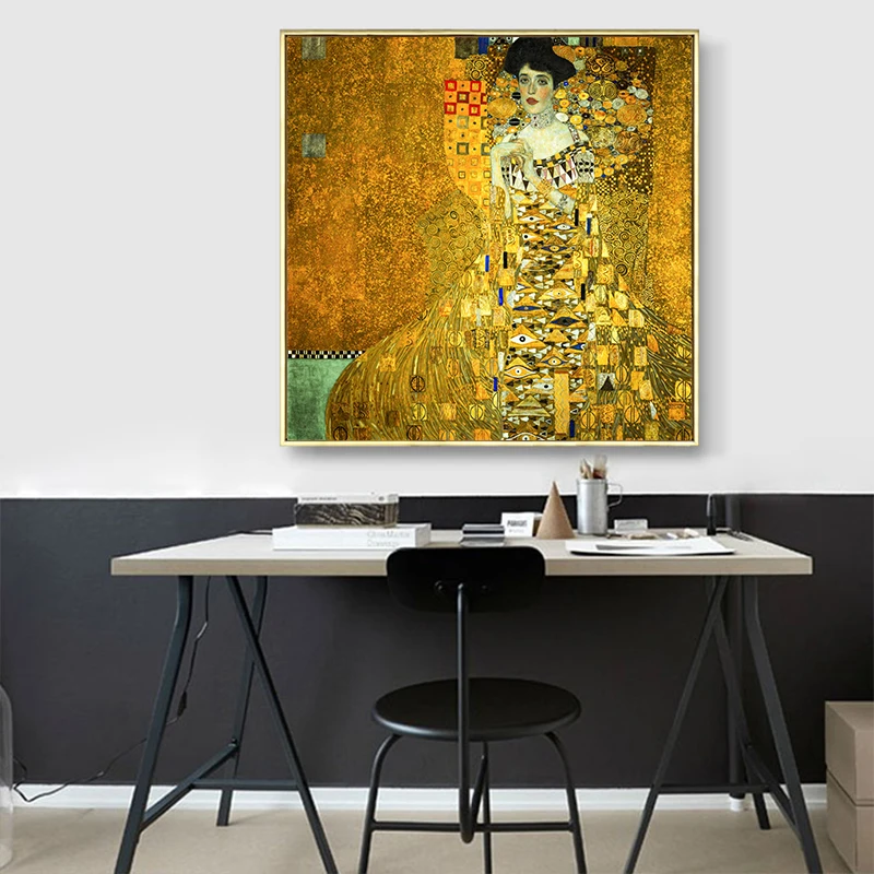 Густав портрет Климта Адель Блох-ба холст печать живопись плакат искусство настенные картины для гостиной домашний Декор настенный Декор