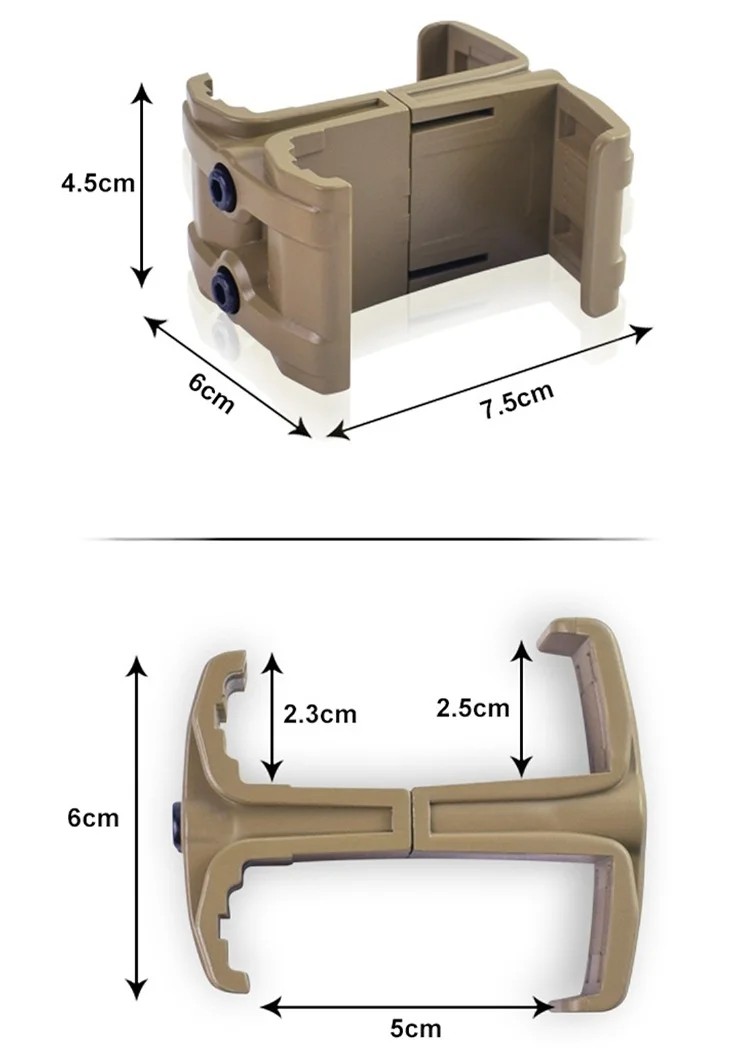 Тактическая Винтовка Airsoft магазин для патронов Параллельный разъем M4 MAG595 двойной магнитный зажим клип в стиле милитари Принадлежности для охоты