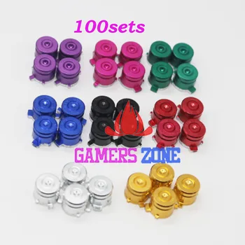 

DHL 100sets=400pcs Aluminum Bullet Buttons Keys Set for Sony PS3/PS4 Game Controller