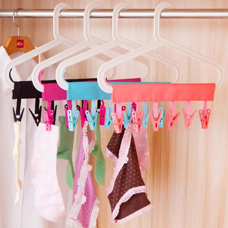 Travel will carry six removable cloth rack hanger clip 3 color options