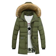 Men Winter Fur Jacket Bio Down Parkas Men New 2017 Brand Fashion Casual Design Hooded Long Thick Warm Parkas Male OverCoat M-3XL