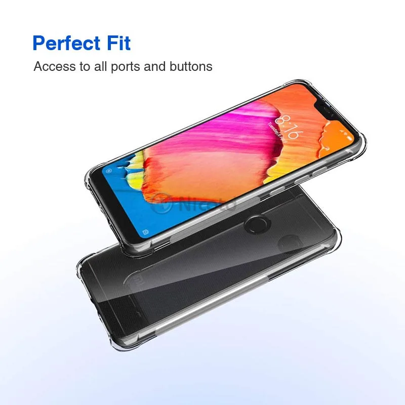 For Xiaomi Redmi note 6pro 7 pro Back Cover phone Case For Xiomi Redmi 7 6 6pro 6A 5 5plus Transparent cases Soft Silicone TPU  (6)