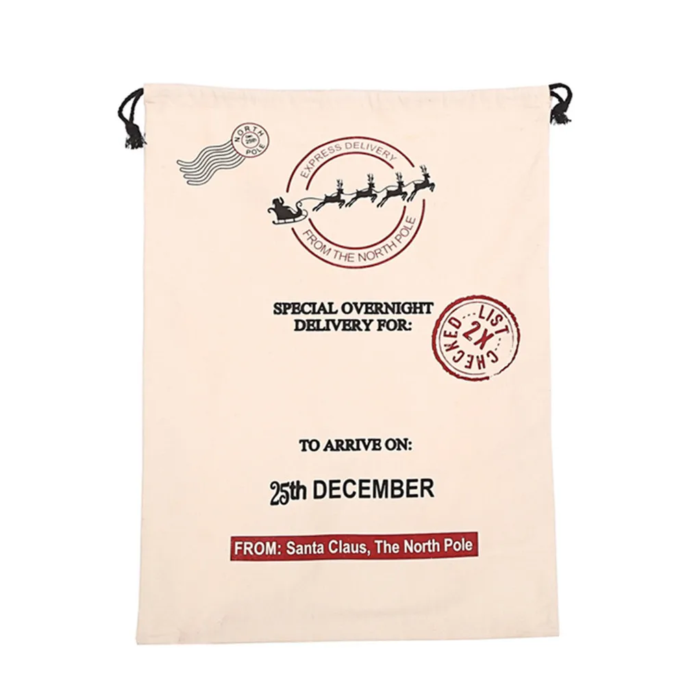 Aelicy холщовые сумки Санта-Клауса подарочная сумочка на Рождество украшение Санта-Клаус Олень праздничные поставки сумка на плечо женская сумка-мессенджер