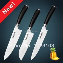 Huiwill marke messer hochwertige Japanische AUS-8 edelstahl küchenchef santoku fleischmesser set mit schwarz G10 griff