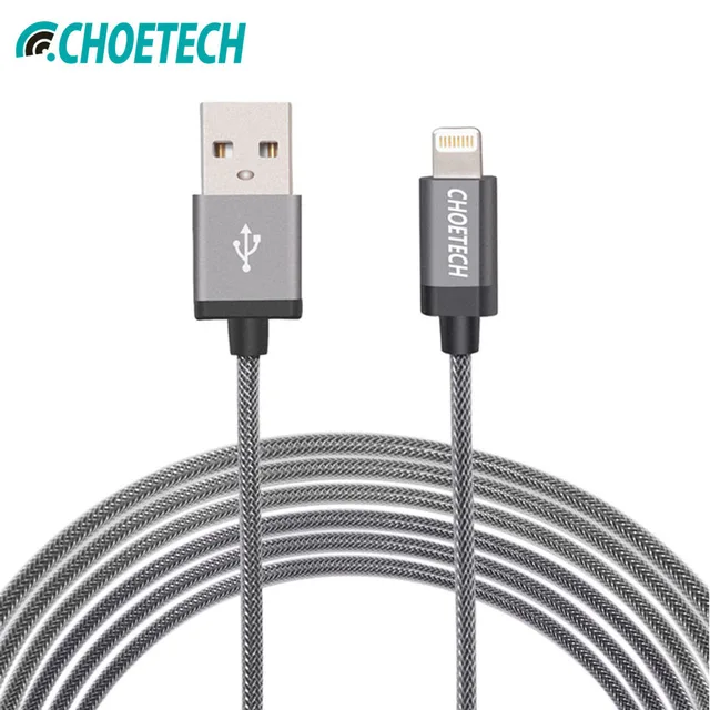 Для MFi iPhone кабель CHOETECH 5 В в/2.4A для Apple USB 8 P Быстрая зарядка и кабель для