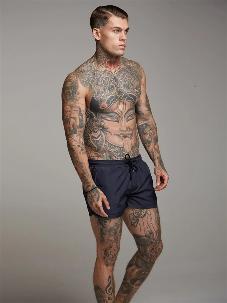 Muscleguys летние однотонные Бодибилдинг компрессия быстросохнущие шорты мужские спортивные тренажеры фитнес мужские шорты обтягивающая одежда
