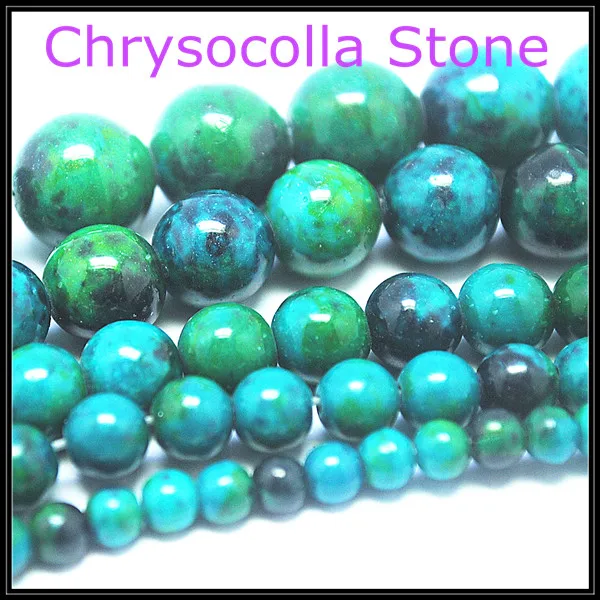 

wholesale nature chrysocolla stone charms gem stone round ball loose beads fashion diy jewelry beads accessories