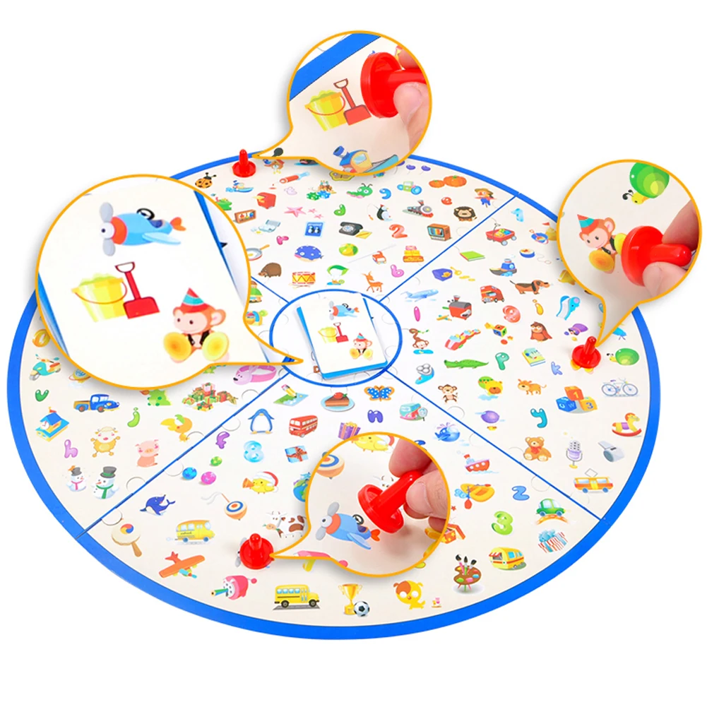 

Wishtime Detectives Looking Chart Board Game Puzzle Brain Training Games Plastic Education Game English Instructions