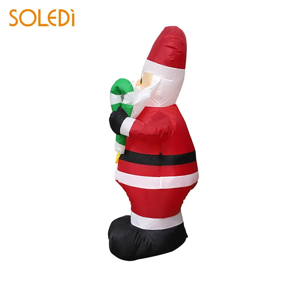 

Airblown Santa Claus Christmas 120cm Inflatable Statue Toy New Year Giant Inflatables Santa Claus 2019 Hotel Drop Ornaments