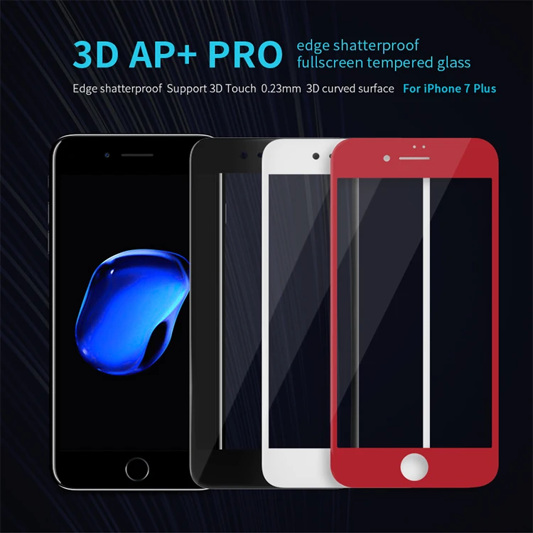 10 шт. Nillkin AP + Pro 9 H Anti-Explosion 3d полное покрытие закаленное Стекло для iPhone 7 Экран