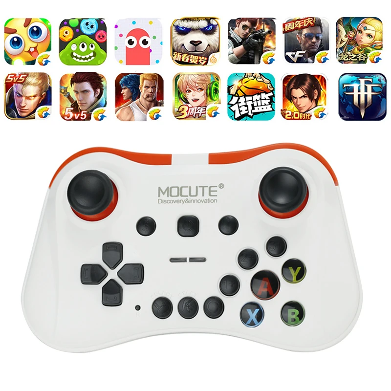 Mocute 056 мобильный джойстик Bluetooth геймпад Android беспроводной джойстик VR контроллер для PUBG смартфон Smart tv BOX PC+ держатель