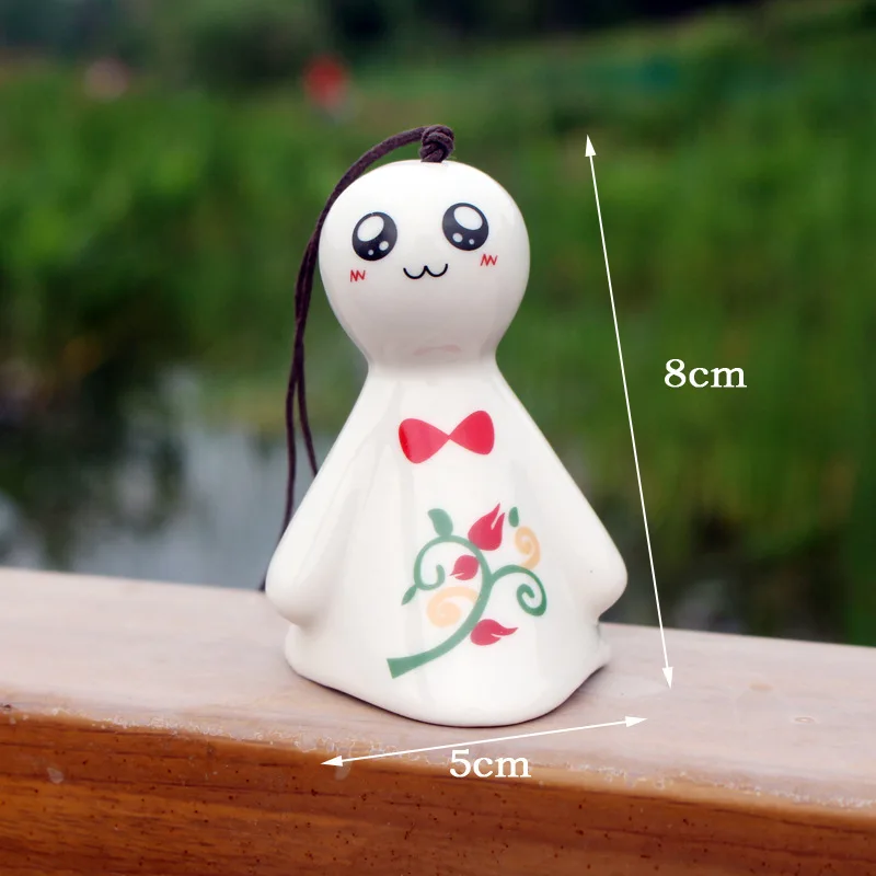 Creative Japanese Style Sunny Doll Wind Bell Ceramic Hyacinth Wind